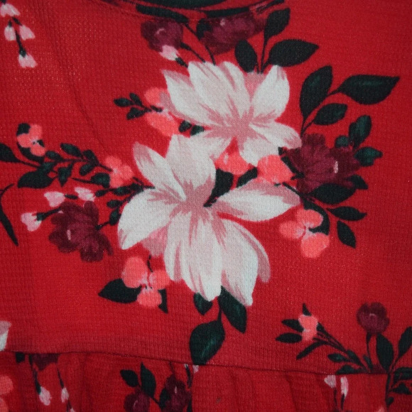 Old Navy Thermal Fit & Flare Girls Floral Dress Size 5T - Picture 2 of 4